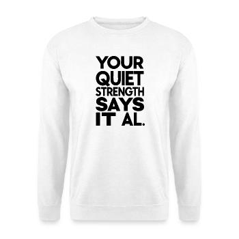 Abstract Cosmic Spiral Pattern - Unisex Sweatshirt - white - Front