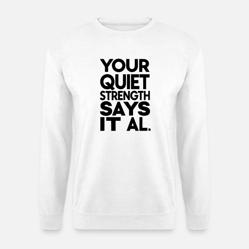 Abstract Cosmic Spiral Pattern - Unisex Sweatshirt - white