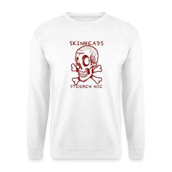 Les skinheads ne meurent jamais - Sweat-shirt Unisexe - blanc - Devant