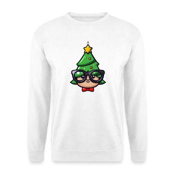 Festlicher Geek-Weihnachtscharakter - Unisex Pullover - Weiß - Vorne
