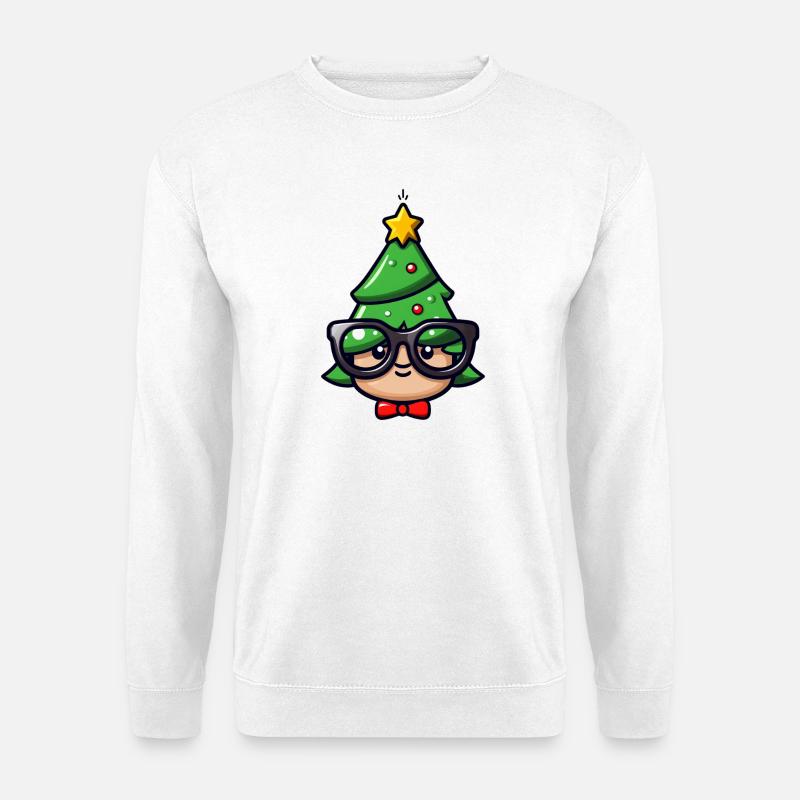 Festlicher Geek-Weihnachtscharakter - Unisex Pullover - Weiß