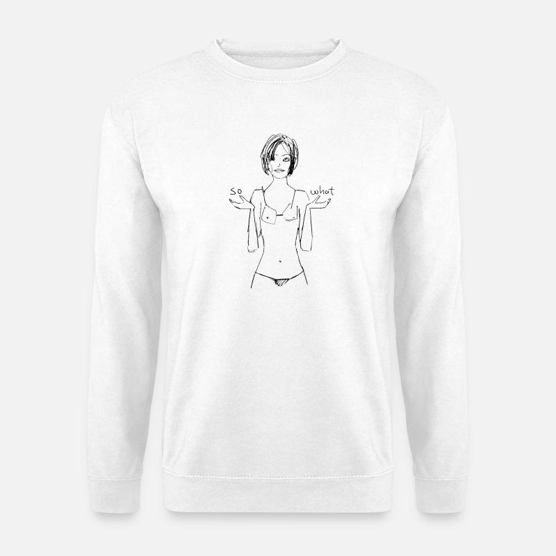 SO WHAT  Girlspower Girly - Unisex Pullover - Weiß