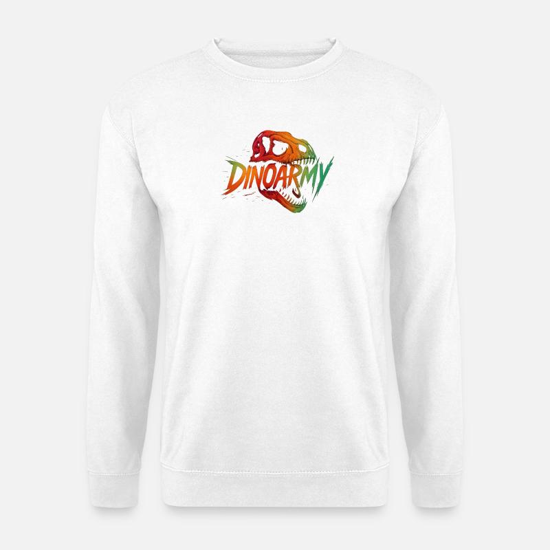 Dinoarmy - Unisex Pullover - Weiß