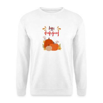 Thanksgiving Fall Pumpkin Scene - Unisex Sweatshirt - white - Front