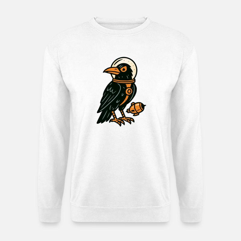 Corbeau style Comics - Sweat-shirt Unisexe - blanc