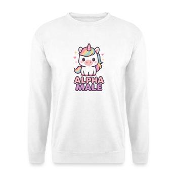 Licorne – Design drôle et décalé - Sweat-shirt Unisexe - blanc - Devant