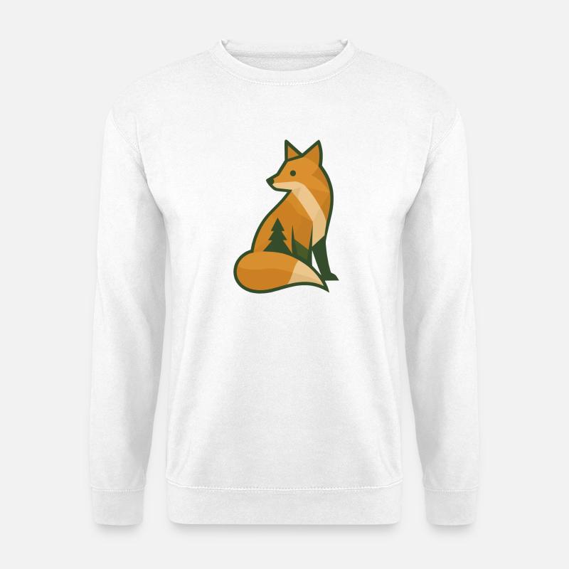 Waldfuchs - Unisex Pullover - Weiß