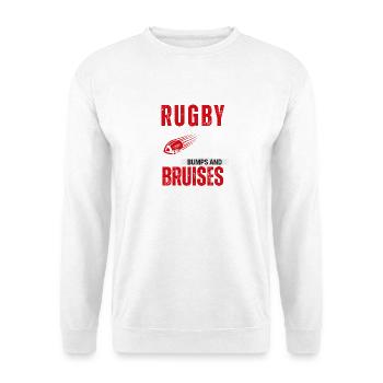 Rugby Player Bumps and Bruises - Unisex Sweatshirt - white - Front