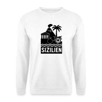 Silhouette Sicile - Sweat-shirt Unisexe - blanc - Devant
