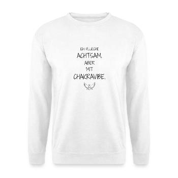 Statement Design – Irony Meets Spirituality - Unisex Sweatshirt - white - Front
