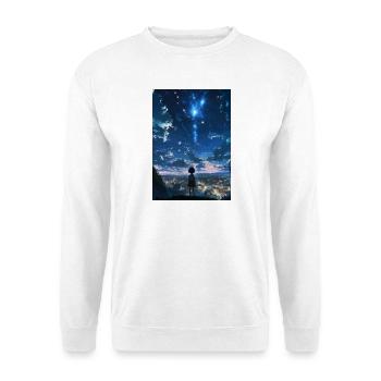 Night dream about the city - Unisex Sweatshirt - white - Front