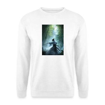 Samurai im Wald - Unisex Pullover - Weiß - Vorne
