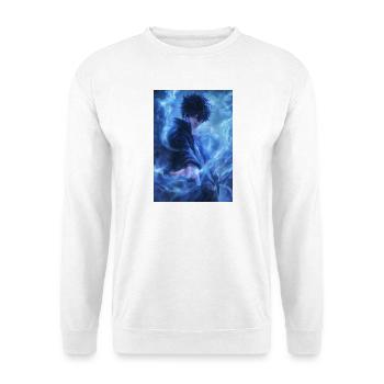 Flamme Azur Fantaisie - Sweat-shirt Unisexe - blanc - Devant