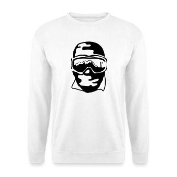 Ski goggles - Unisex Sweatshirt - white - Front