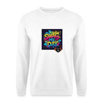 Swag My Day Graffiti Splash - Unisex Pullover - Weiß - Vorne