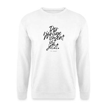 Motivation et succès au bon moment - Sweat-shirt Unisexe - blanc - Devant