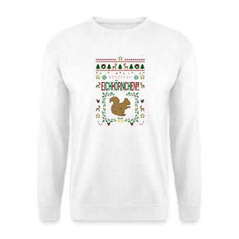 Achtung Eichhörnchen, Christmas, Bescherung  - Unisex Pullover - Weiß - Vorne