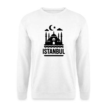 Monument de la Silhouette d’Istanbul - Sweat-shirt Unisexe - blanc - Devant