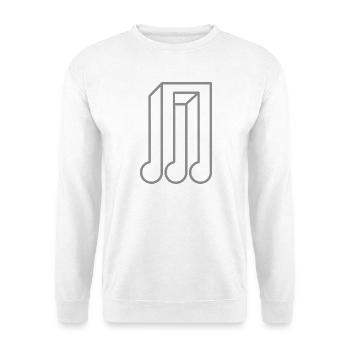 Geometric Touch 3D Illusion Optical Illusion - Unisex Sweatshirt - white - Front