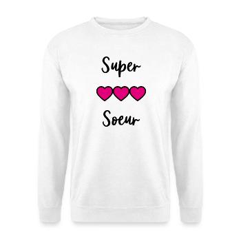 SISTER. BEST BIG SISTER. SISTER. BROTHER - Unisex Sweatshirt - white - Front