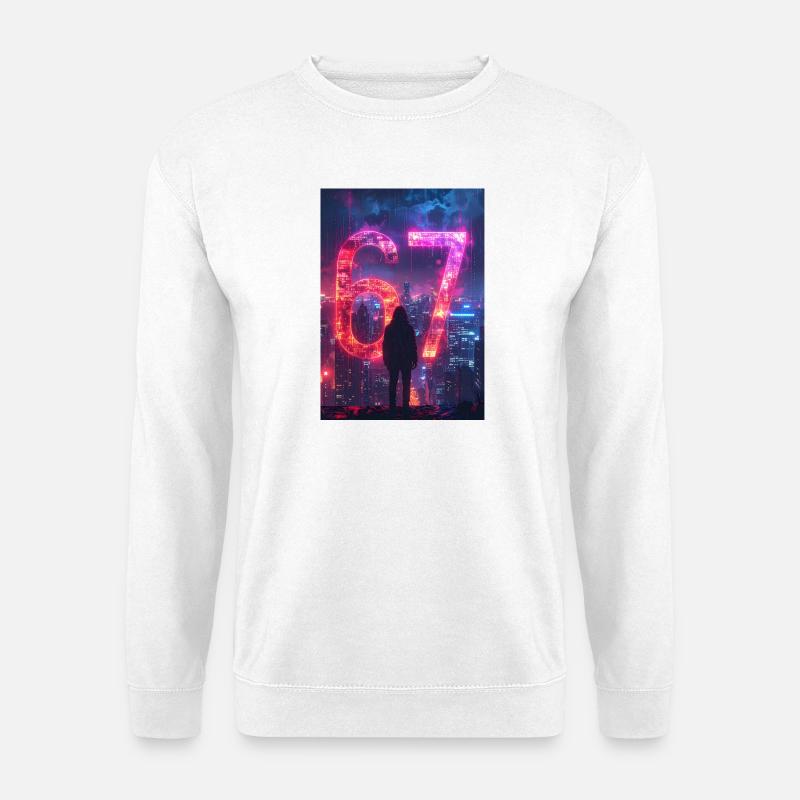 6 7 Design - Unisex Pullover - Weiß