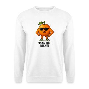 Don't press me orange - Unisex Sweatshirt - white - Front