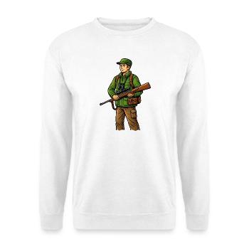 Forest hunters in the countryside - Unisex Sweatshirt - white - Front