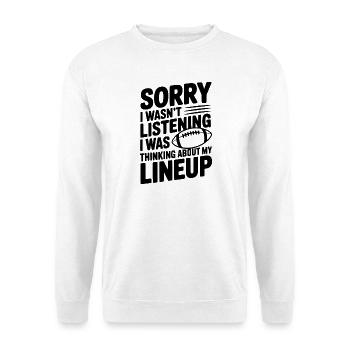 Entschuldigung, ich habe an meine Aufstellung gedacht - Unisex Pullover - Weiß - Vorne