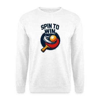Spin to Win - Ping Pong - Unisex Sweatshirt - white - Front