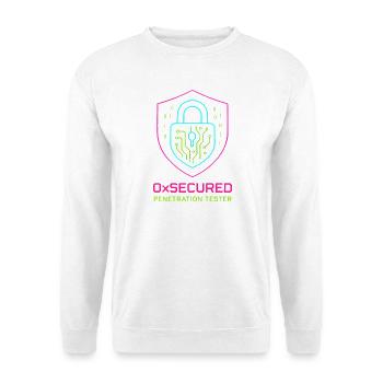 Shield 0xSecure Cyber Penetration Tester - Unisex Sweatshirt - white - Front