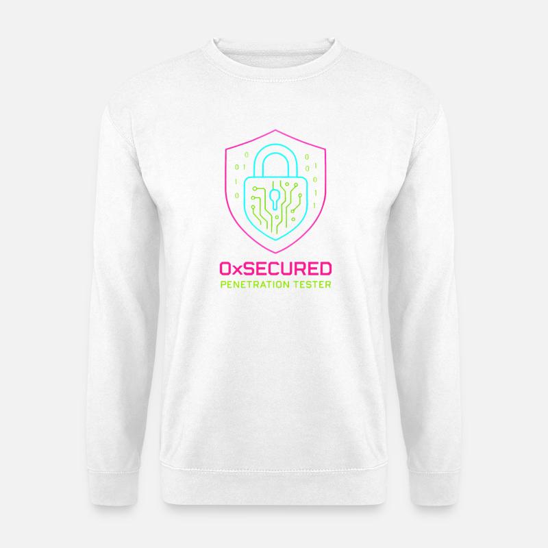 Shield 0xSecure Cyber Penetration Tester - Unisex Sweatshirt - white