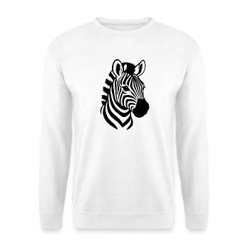 Zebra Head - Zebra - Unisex Sweatshirt - white - Front