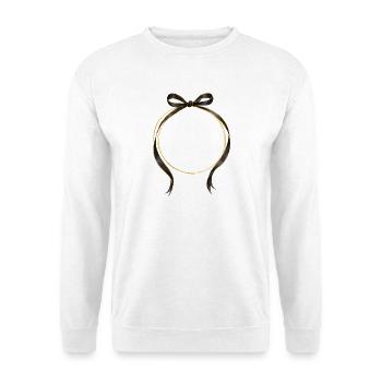 Circle Bow Black Gold Personalizable - Unisex Sweatshirt - white - Front