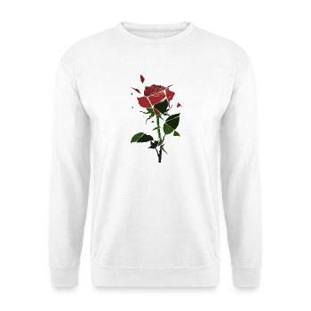 Broken Rose Blossom - Unisex Sweatshirt - white - Front