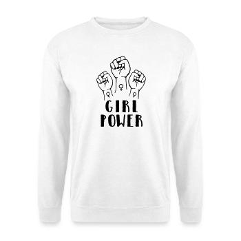 girl power - Unisex Sweatshirt - white - Front