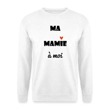MAMIE. MAMAN. GRAND-MERE. FÊTE DES MÈRES - Sweat-shirt Unisexe - blanc - Devant