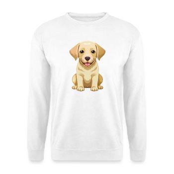 cute labrador retriever - Unisex Sweatshirt - white - Front