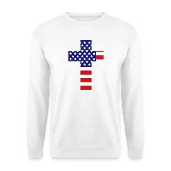 Christian Cross - Unisex Sweatshirt - white - Front