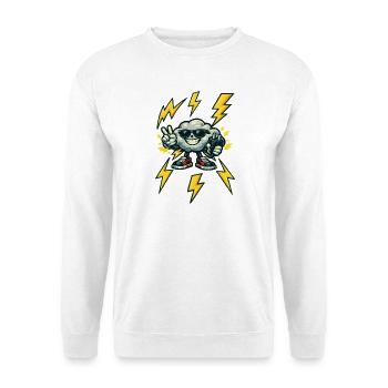 Dondercloud Rockster - Unisex Pullover - Weiß - Vorne