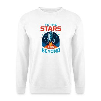 To the stars and beyond - Unisex Sweatshirt - white - Front