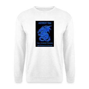 ADHD-Dragon - Unisex Pullover - Weiß - Vorne