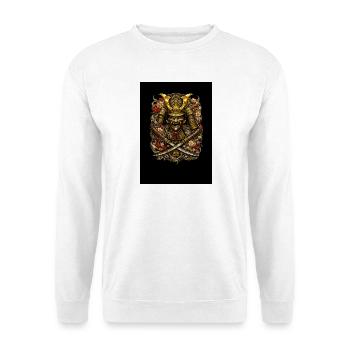 Samurai Blossom Helmet - Unisex Sweatshirt - white - Front