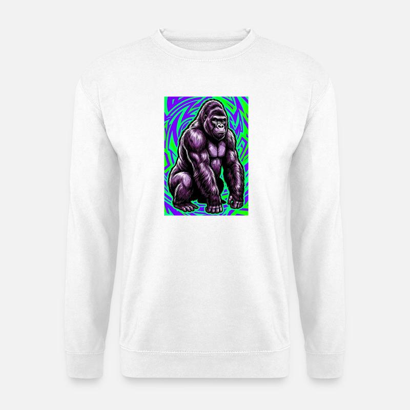 Gorilla - Unisex Pullover - Weiß