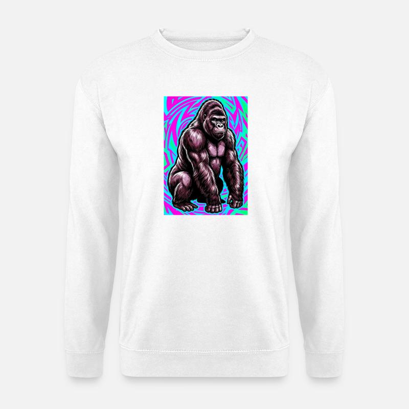 gorilla - Unisex Sweatshirt - white