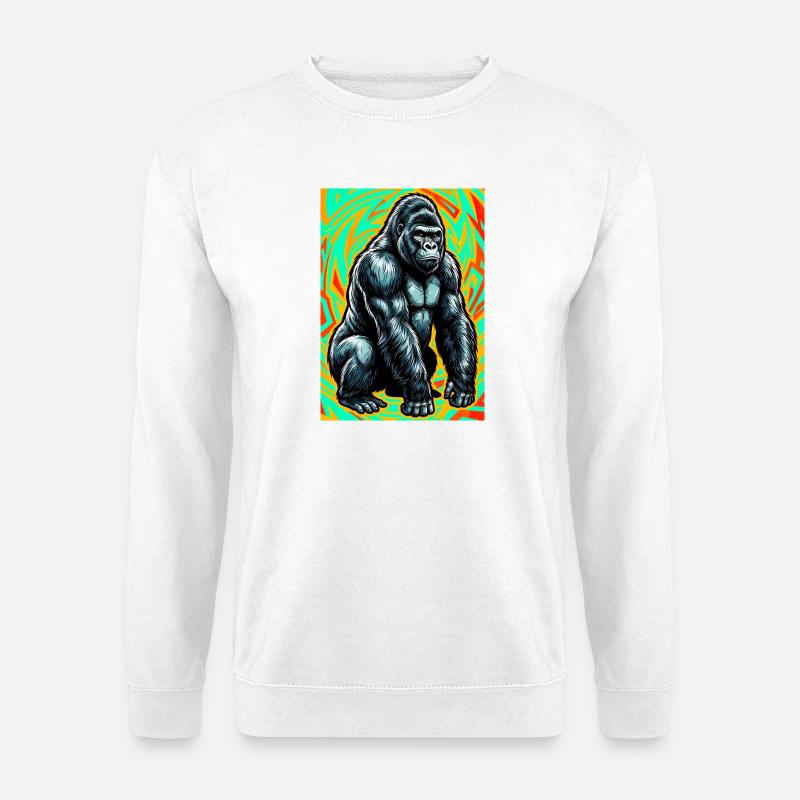 gorilla - Unisex Sweatshirt - white