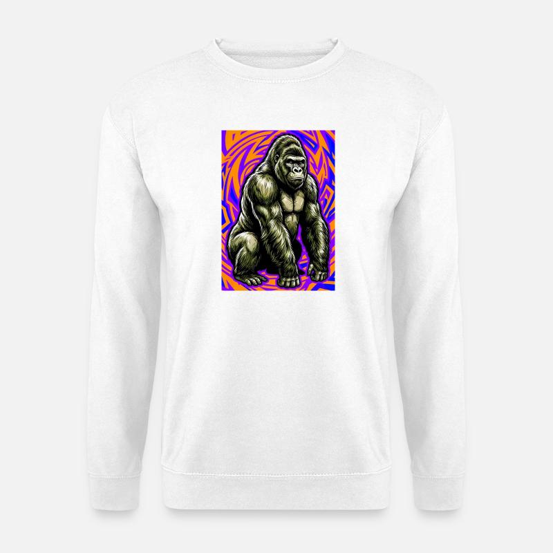 gorilla - Unisex Sweatshirt - white
