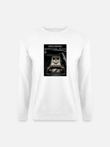 Blitzer Falle Otter Auto Fahrer - Unisex Sweatshirt - white