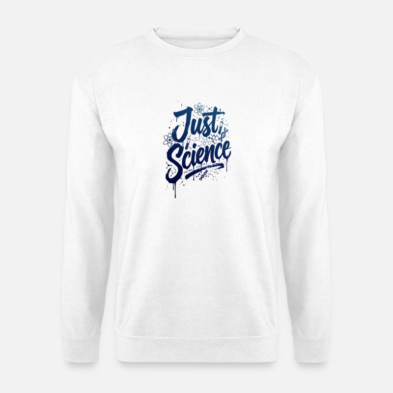Juste Science Blue Splash - Sweat-shirt Unisexe - blanc