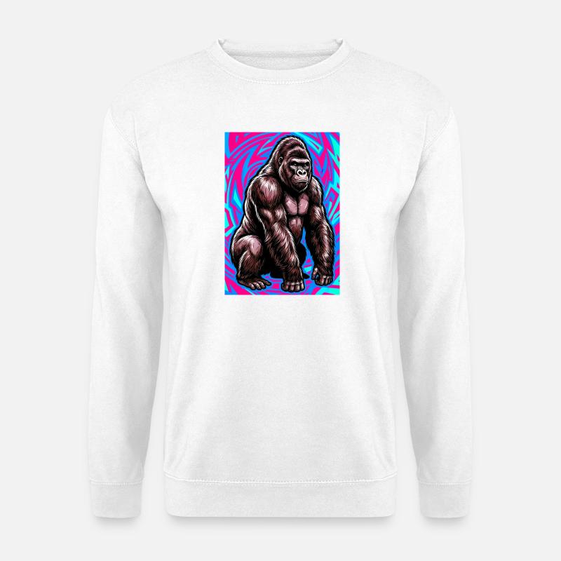 gorilla - Unisex Sweatshirt - white
