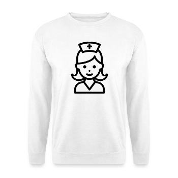 Krankenschwester - Unisex Pullover - Weiß - Vorne